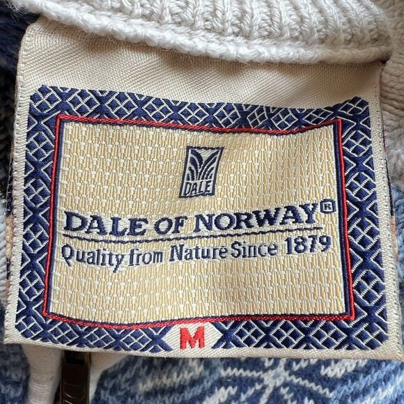 Vintage Dale of Norway Sweater Mens Bomull Baumwolle blue  1879  Olympics sz M - Picture 2 of 9